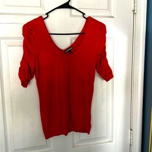 Ruffle Red Top